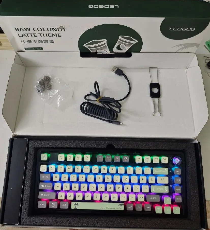 Bàn phím cơ Leobog K81 Raw Coconut Latte ảnh 3